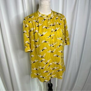 Anthropologie Emily Isabella Trapezists Robina Blouse Women's Medium NWOT